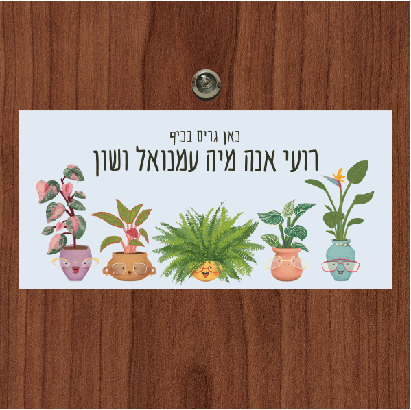 שלט מגנטי לדלת